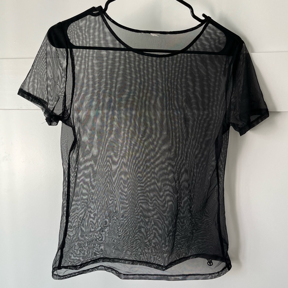 Victoria’s Secret Sheer Black Shirt Size Small